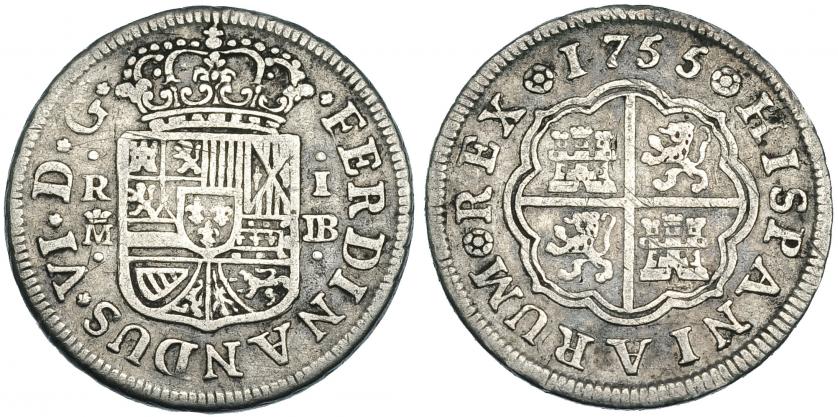 416   -  Real. 1755. Madrid. JB. VI-141. Pequeñas marcas. MBC-.