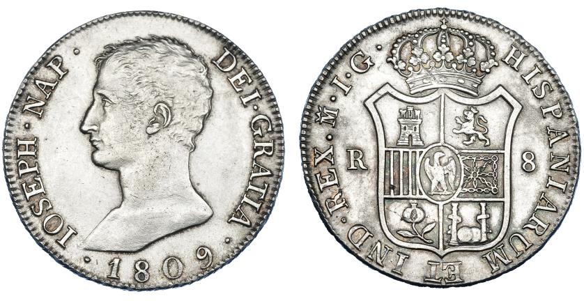 324   -  8 reales. 1809. Madrid. IG. VI-27. Pequeñas marcas en rev. EBC/EBC-.