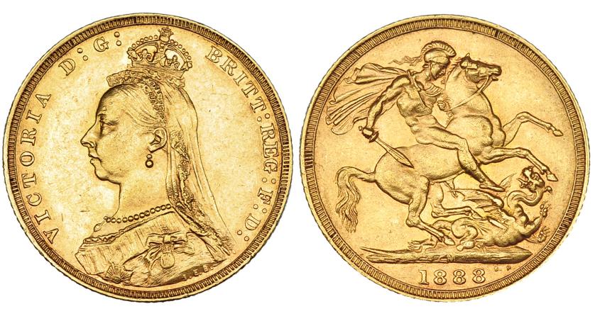 393   -  AUSTRALIA. Soberano. 1888. M. KM-10. EBC.