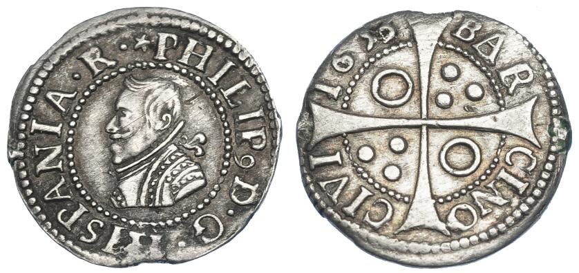 1020   -  FELIPE IV. Croat. 1653. Barcelona. AC-667. MBC+.