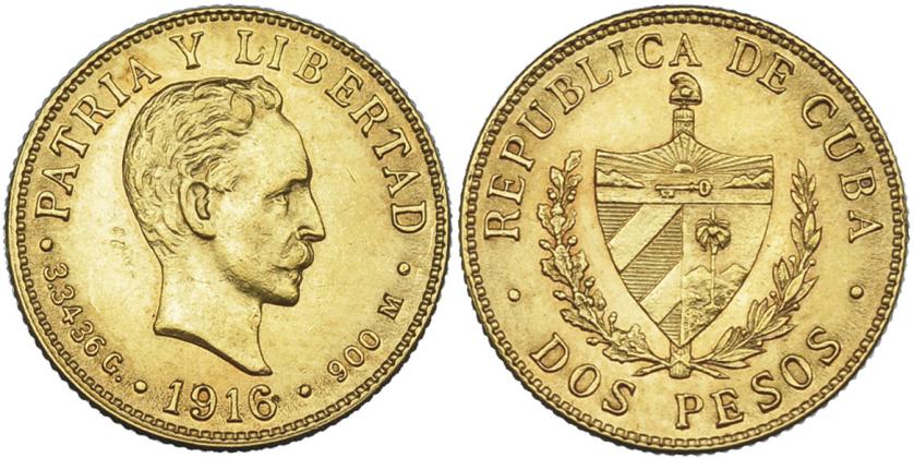 1220   -  CUBA. 2 pesos. 1916. KM-17. Pequeñas marcas. EBC/EBC+.