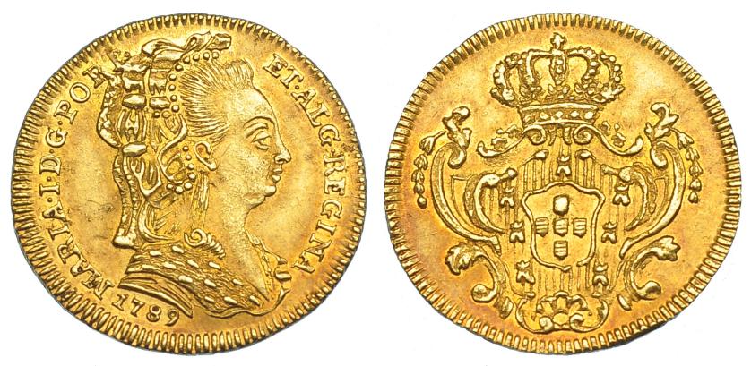 1250   -  PORTUGAL. Medio escudo. 1789. Lisboa. Go-22.01. KM-296. EBC. Escasa.