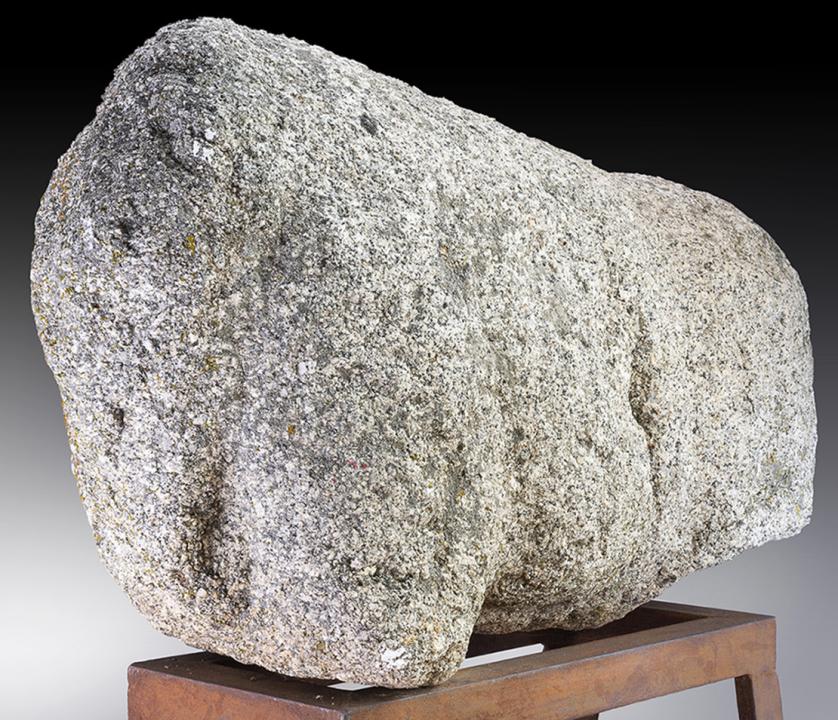 2014   -  HISPANIA ANTIGUA. Cultura vetona. Verraco (V-II a.C.). Granito. Dimensiones 85,0 x 55,0 cm. Falta la cabeza y parte inferior de extremidades.  Esta escultura zoomorfa procede de Argés (Toledo). Ha sido publicada y descrita, entre otros, en Montes de Toledo. Boletín informativo, Nº. 19 del año 1982; en un estudio posterior de J. R. Álvarez-Sanchís, 