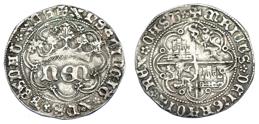 759   -  REINOS DE CASTILLA Y LEÓN. ENRIQUE IV. Real. Sevilla. AR 3,41 g. 26,1 mm. III-713. BMM-903.1. MBC.