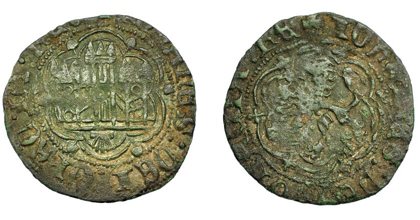 477   -  REINOS DE CASTILLA Y LEÓN. JUAN II. Blanca. Coruña. Venera moderna. VE 1,64 g. 22,2 mm. III-626. BMM-813. MBC/BC+.