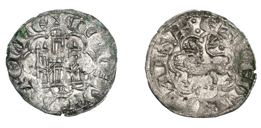 604   -  REINOS DE CASTILLA Y LEÓN. ALFONSO X. Novén-dinero seisén. León. VE 0,80 g. 18,3 mm. III-267.1. BMM-398. Leves oxidaciones. EBC.