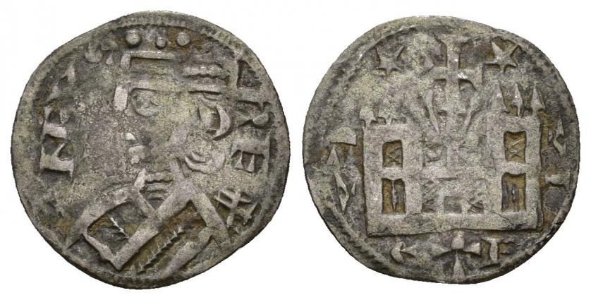 586   -  REINOS DE CASTILLA Y LEÓN. ALFONSO VIII. Dinero *-*. VE 1,03 g. 16,9 mm. III-205. Imperatrix A8:36.26. MBC-.