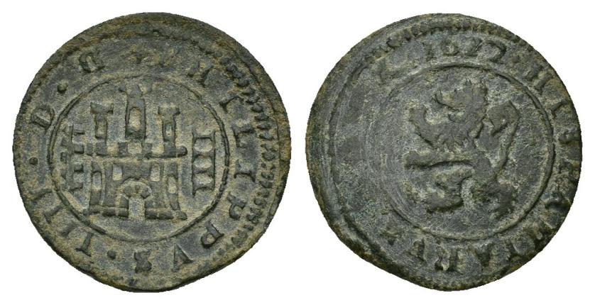 506   -  FELIPE IV. 4 maravedís. 1622. Segovia. AE 2,86 g. 20,5 mm. AC-250. MBC-. 