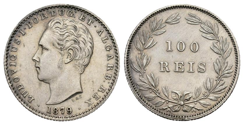 668   -  MONEDAS EXTRANJERAS. PORTUGAL. Luis I. 100 reis. 1879. KM-510. EBC.