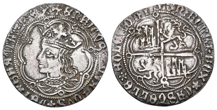 251   -  REINOS DE CASTILLA Y LEÓN. ENRIQUE IV. Real. Sevilla. Busto. AR 2,76 g. 25,5 mm. III-685. MBC.