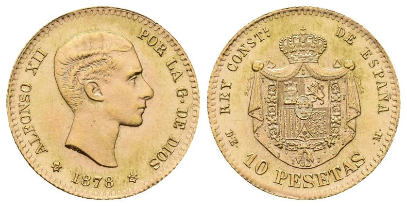 533   -  FRANCISCO FRANCO. Reacuñaciones oficiales. 20 pesetas. 1878 *19-62. Madrid. DEM. AU 3,23 g. 19,1 mm. VII-410. SC. 