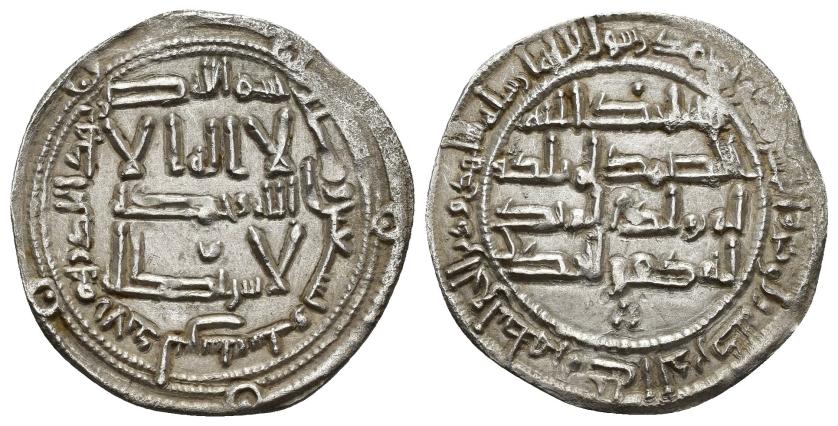 3192   -  ACUÑACIONES HISPANO-ÁRABES. EMIRATO OMEYA. Al-Hakam I. Dirham. Al-Andalus 196 H. AR 2,46 g. 26,6 mm. V-99. MBC+.