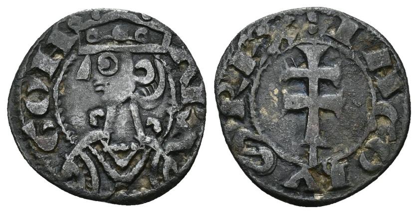 3223   -  CORONA DE ARAGÓN. JAIME I. Dinero. VE 1,16 g. 17,7 mm. III-318. MBC.