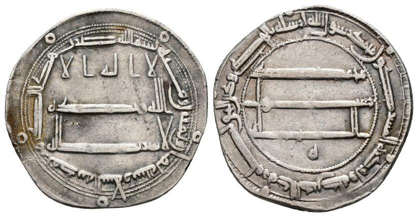 1015   -  CALIFATO ABBASÍ. ABU YA'FAR HARUN AL-RASID (170-193/786-809). Dírham. Medina al-Salam. 188 H. AR 2,78 g. 22,5 mm. Nützel-1198; SICA 3-1694. MBC .