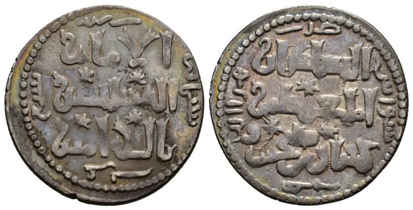 1078   -  SELYUQUÍES DE RUM. KAYQUBAD I B. KAYJUSRAW ALA AD-DIN (616-634/1220-1237). Dírham. Siwas. 629 H. AR 2,9 g. 22 mm. Tipo Mitchiner 1977-972; Broome-201. MBC. Muy escasa.