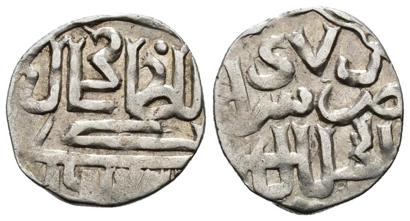 1111   -  JUYÍES. JANES DE LA HORDA DORADA. TUQTA GIYAT AL-DIN 703(690-713/1291-1313). Dírham. Saray al-Mahrusat . 710 H. AR 1,44 g. 17 mm. Mitchiner 1977-1514. MBC-.