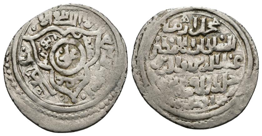 1131   -  ERETNÍES. MUHAMMAD B. ERETNA (753-767/1352-1366). Akçe. Aksaray / اقسراى. Sin fecha. AR 1,86 g. 19 mm. A-2323. MBC-. Escasa.