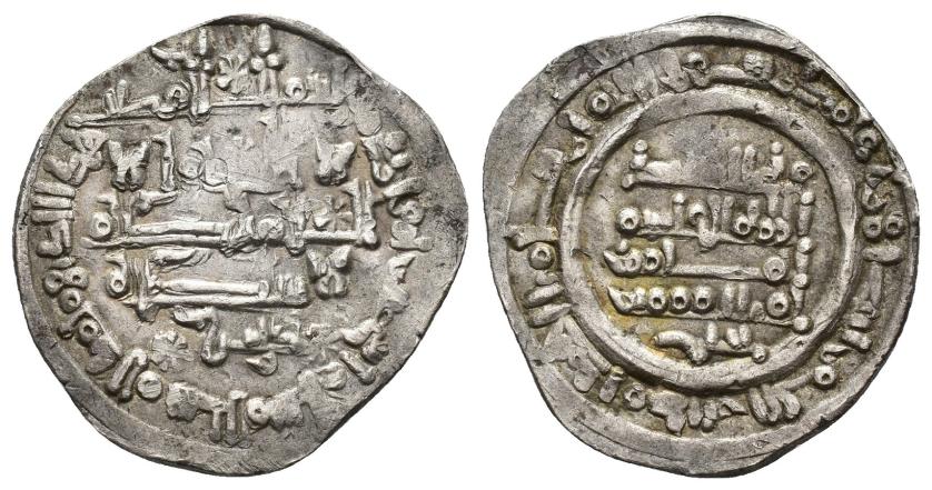 364   -  CALIFATO. AL QASIM AL-MAMUN (1017-1023). Dírham. Ceuta. 412 H. AR 2,86 g. 23 mm. PV-78c. MBC+. Escasa.