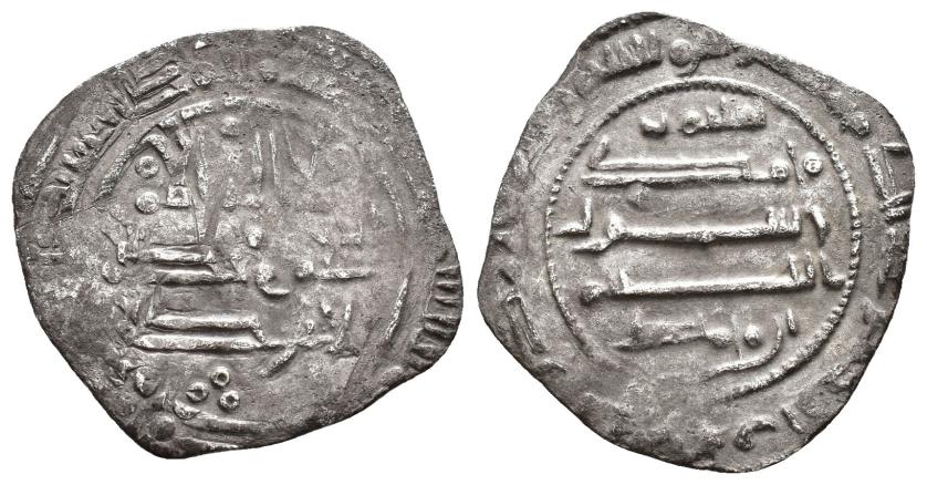 868   -  SULAYMANÍES. SULAYMAN B. MUHAMMAD (276/889). Dírham. Medina Sulayman b. Muhammad. 27- H. 1,02 g. 18 mm. A-F434. MBC-/MBC.