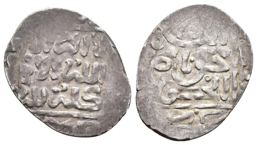 922   -  ALAUÍES. ISMA'IL AL-SAMIM B. AL-SARIF B. 'ALI (1083-1139/1673-1727). Muzuna. Sin ceca. Sin fecha. AR 0,87 g. 15 mm. Eustache 1984-128a. MBC.