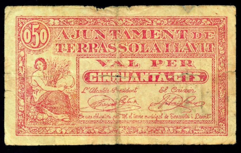 814   -  BILLETES LOCALES GUERRA CIVIL