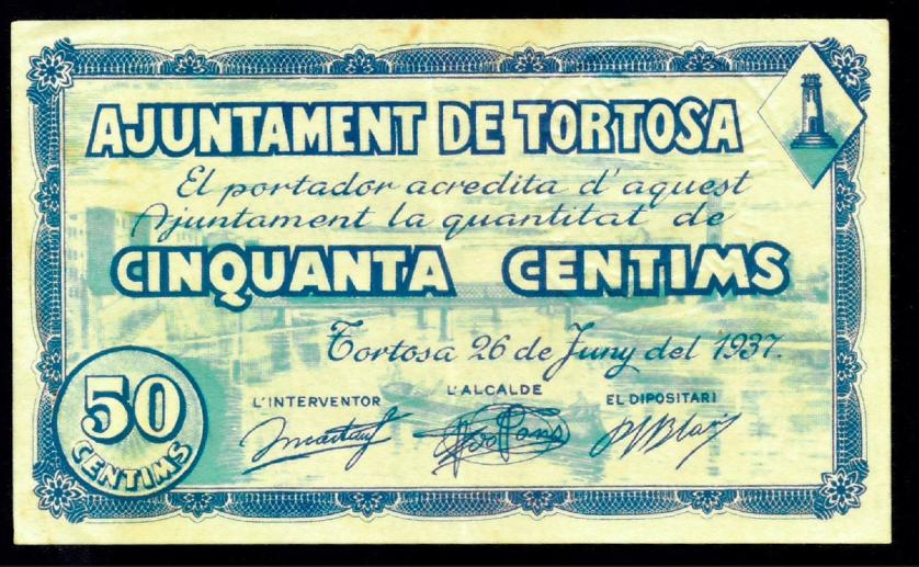 816   -  BILLETES LOCALES GUERRA CIVIL