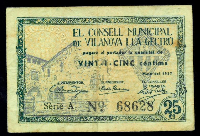 825   -  BILLETES LOCALES GUERRA CIVIL