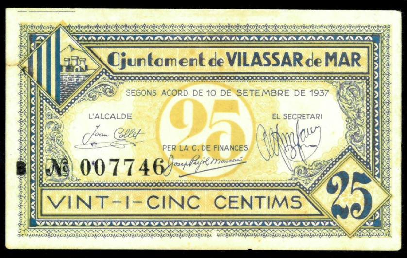 826   -  BILLETES LOCALES GUERRA CIVIL